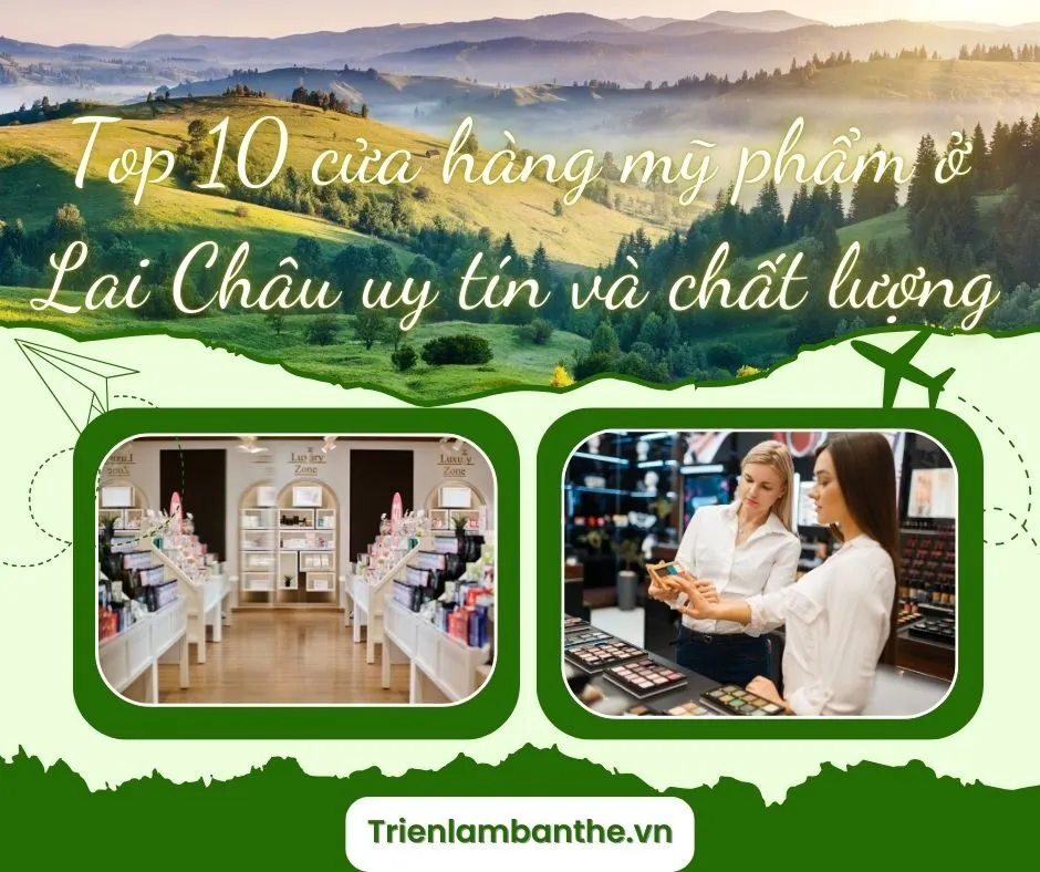 Top 10 cửa hàng mỹ phẩm ở Lai Châu uy tín và chất lượng