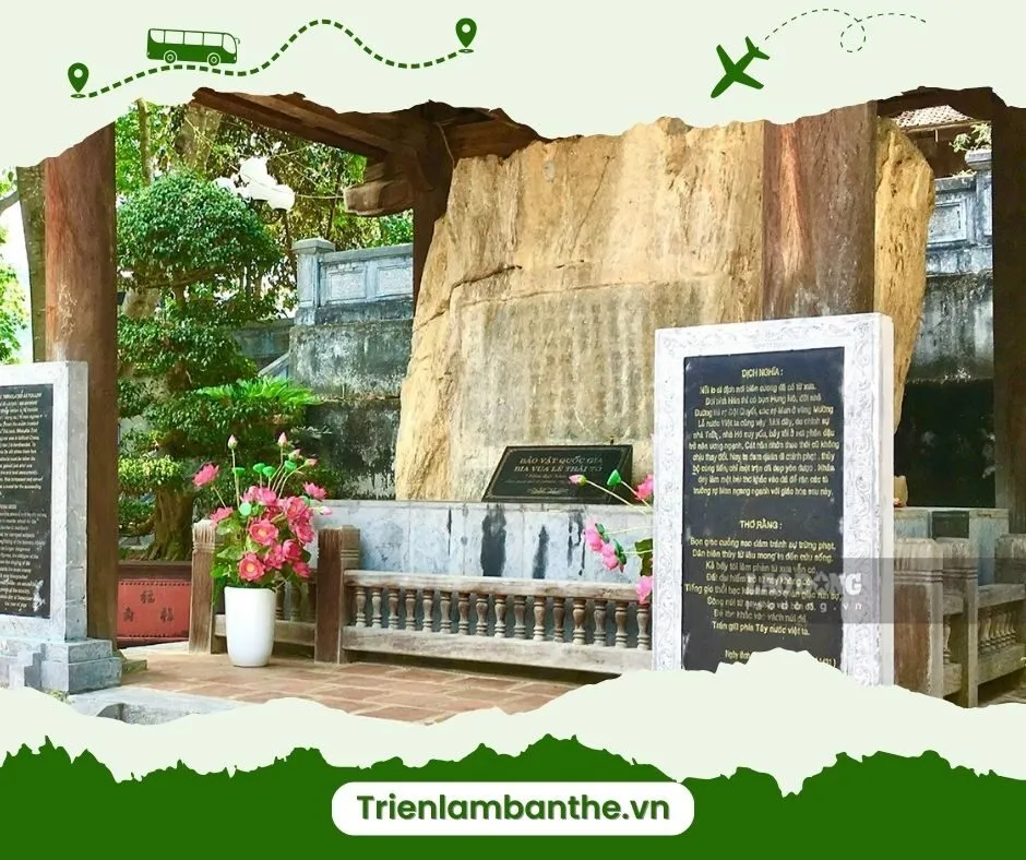 Bia Lê Lợi - Bảo vật quốc gia Đền thờ Vua Lê Lợi Lai Châu