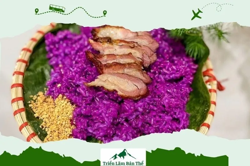 Giá trị ẩm thực của xôi tím Lai Châu